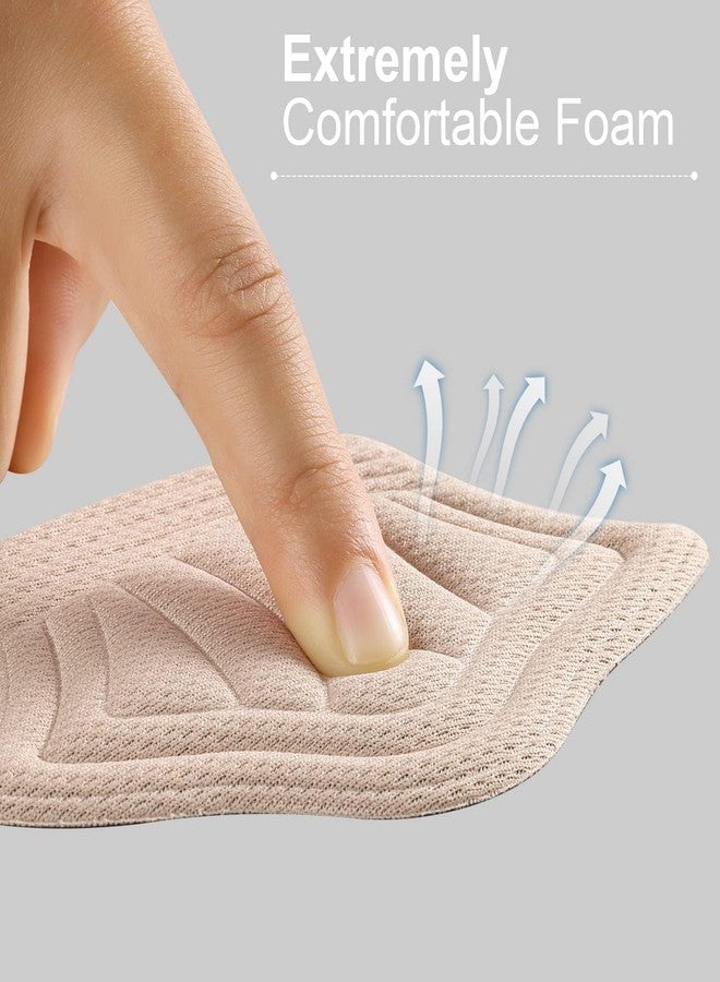 OPSUZY حشوات كعب OPSUZY للنساء والرجال، زوج واحد - حشوات داخلية للكعب للأحذية الفضفاضة والأحذية الكبيرة جدًا، تمنع انزلاق الكعب وظهور البثور (بيج) (حشوة كعب خماسية - 2) - Image 3